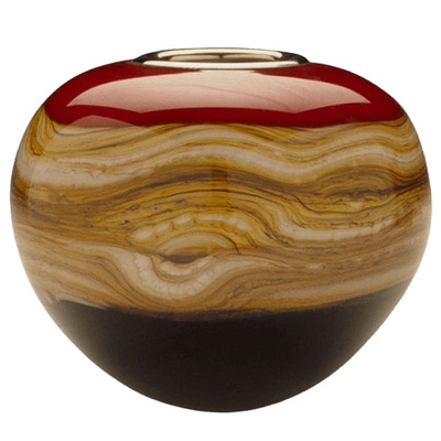 Sphere Ruby Cremation Urn For Two