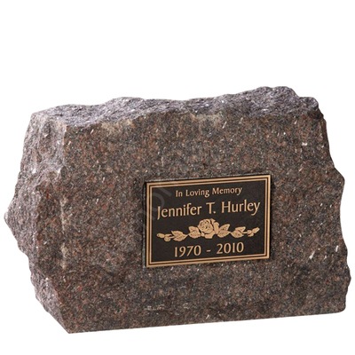 Rustic Elegance Cremation Stone Rock