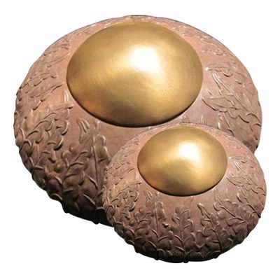 Rustic Ivy Bronze Cremation Urns