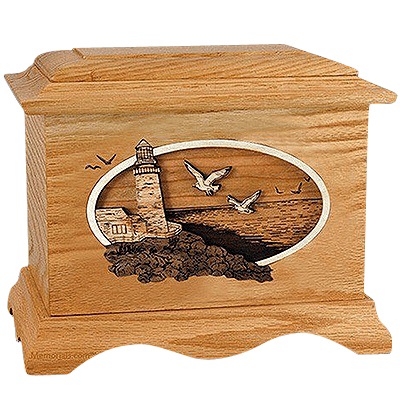 Sea Coast Oak Cremation Urn for Two