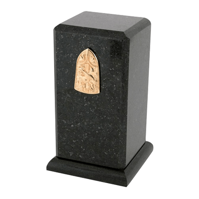 Stylus Cambrian Black Granite Cremation Urn