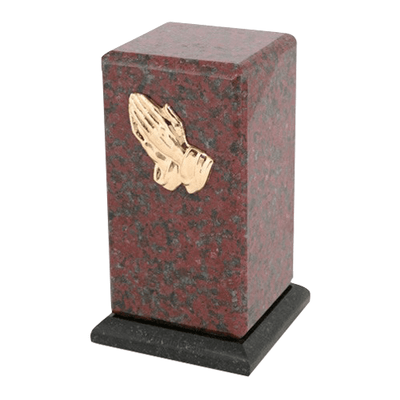 Stylus African Red Granite Cremation Urn