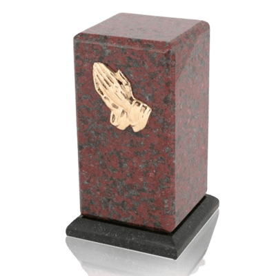Stylus African Red Granite Cremation Urn