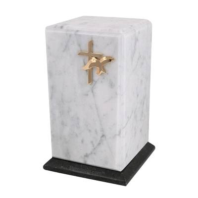 Grande Bianco Marble Cremation Urns