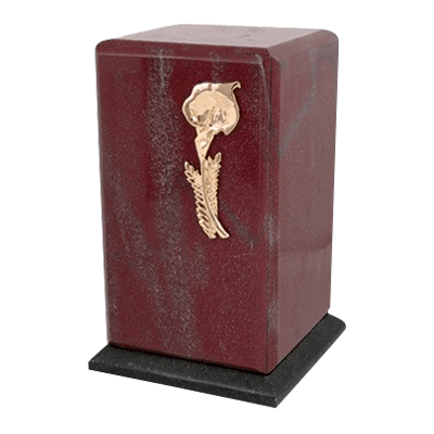 Grande Rosso Laguna Marble Cremation Urns