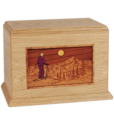 Skiing Maple Companion Urn