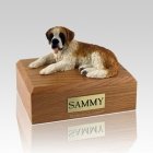 Saint Bernard Laying Dog Urns