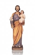 Saint Joseph with Child Medium Fiberglass Statues 