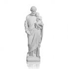 Saint Joseph with Child Small Marble Statue