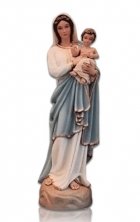 Saint Lourdes with Child Medium Fiberglass Statues