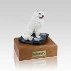 Samoyed Sitting Large Dog Urn