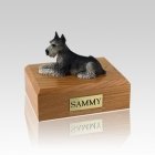 Schnauzer Black & Silver Small Dog Urn