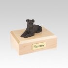 Schnauzer Bronze Ears Down Small Dog Urn