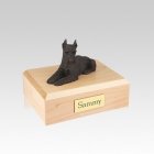 Schnauzer Bronze Ears Up Small Dog Urn