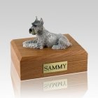 Schnauzer Silver Ears Up Dog Urns