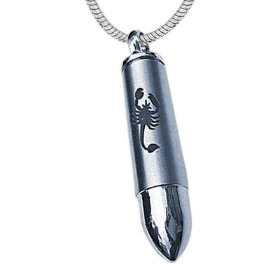 Scorpion Bullet Urn Necklace