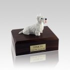 Scottish Terrier White Small Dog Urn