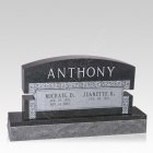 Scroll Companion Granite Headstone