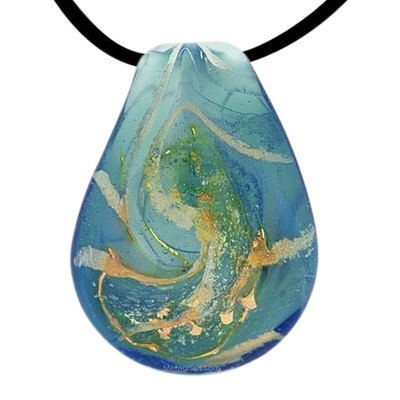 Secret Lake Cremation Ash Pendant