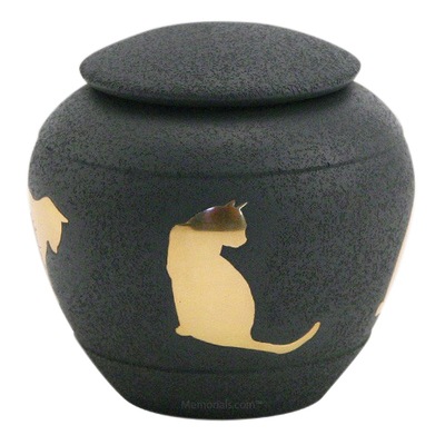 Shale Silhouette Cat Urn