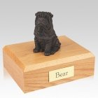 Shar Pei Bronze Dog Urns