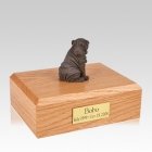 Shar Pei Chocolate Sitting Large Dog Urn