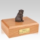 Shar Pei Chocolate Sitting Dog Urns