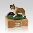 Sheltie Sable Standing Large Dog Urn