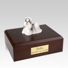 Shih Tzu Black & White Walking Large Dog Urn