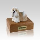 Shih Tzu Gold & White Small Dog Urn