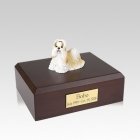 Shih Tzu Gold & White Standing Medium Dog Urn