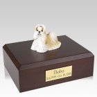 Shih Tzu Gold & White Standing X Large Dog Urn