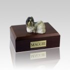 Shih Tzu White & Gray Medium Dog Urn