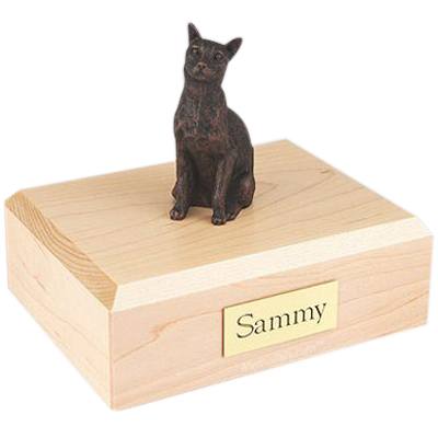 Siamese Bronze X Large Cat Cremation Urn