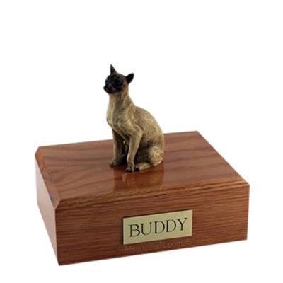 Siamese Tan Medium Cat Cremation Urn