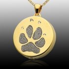 Signet Paw 14k Gold Print Cremation Keepsakes