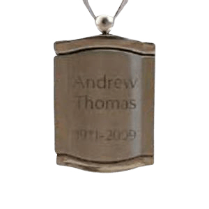 Silver Frame Urn Pendant