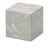 Silver Gray Cube Keepsake Cremation Urn