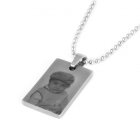 Simplic Stainless Etched Pendant