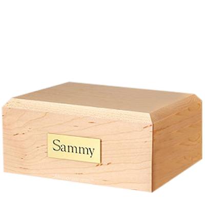 Simplicity Maple Medium Pet Cremation Urn