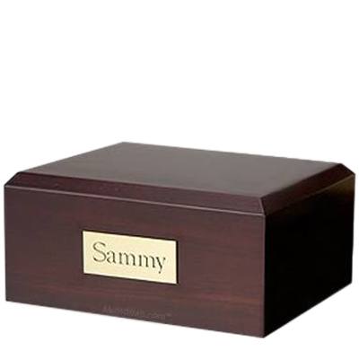 Simplicity Walnut Medium Pet Cremation Urn