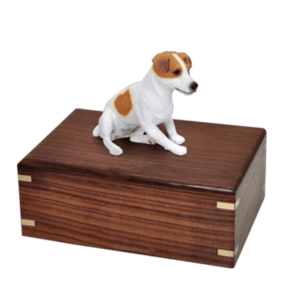 Sitting Jack Russell Large Doggy Urn