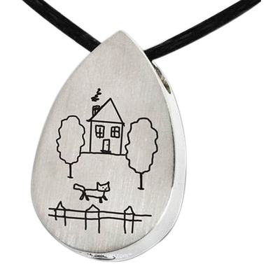 Sketch Tear Cremation Pendant