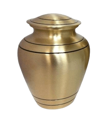 Sleek Bronze Cremation Urn