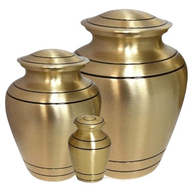 Sleek Bronze Cremation Urns