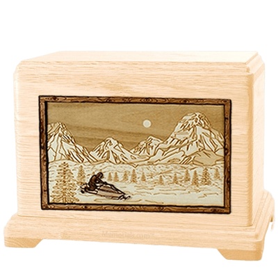 Snowmobile Maple Hampton Cremation Urn