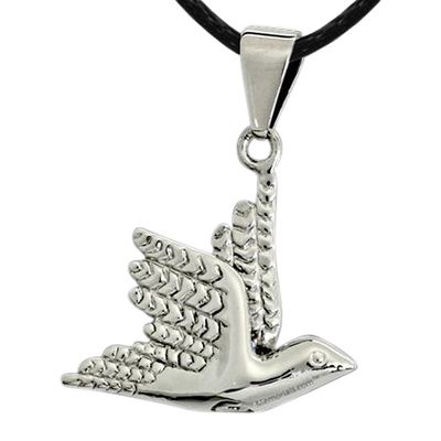 Soaring Dove Cremation Pendant