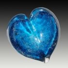 Solar Heart Glass Cremation Keepsakes