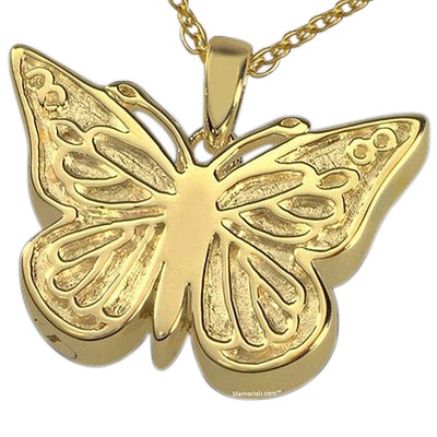 Solitary Butterfly Cremation Pendant II