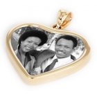 Soulful Yellow Gold Photo Pendant